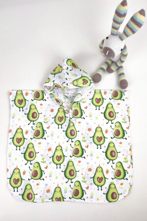 %100 Organik Pamuk Müslin Çocuk Panço, Oeko-tex Sertifikalı, Tek Katlı tkmp - la mure baby