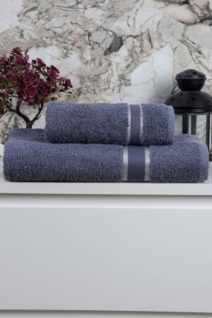 100 % Baumwolle, 2-teiliges türkisches Badetuch-Set für Damen/Herren, Badezimmer, Dusche, 90 x 150 cm, MH01123 - Mira Home