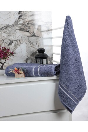 %100 Pamuk 2 Parça Kadın-erkek Banyo Duş Hamam Havlu Seti 90x150 Cm MH01123 - 3