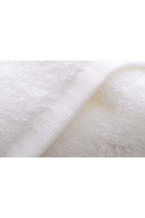 %100 Pamuk Beyaz El Yüz Havlusu 4 Adet Ekstra Yumuşak Havlu Seti 50x90 002 - 7