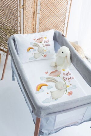 MNZ-100% القطن المخصص 70x120 حديقة السرير غطاء غطاء - Lilabio