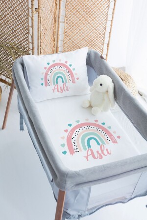 MNZ-100% القطن المخصص 70x120 حديقة السرير غطاء غطاء - Lilabio