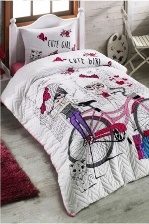 MNZ-100% القطن المغطى أربع مواسم 4 مواسم غطاء واحد غطاء القماش مجموعة KBT-KP-TK - Kristal By Taç