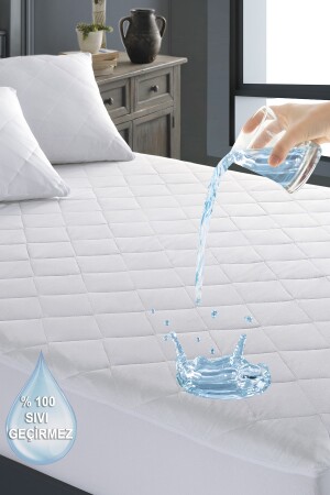 %100 Pamuk Kapitoneli Sıvı Geçirmez Alez PH500 - Pamuxu Home