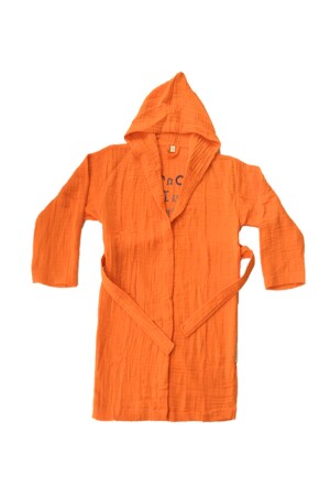 %100 Pamuk Müslin Çocuk Bornoz BATHROBE123 - 2