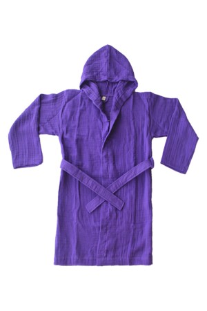 %100 Pamuk Müslin Çocuk Bornoz BATHROBE123 - 2