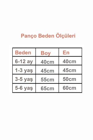 %100 Pamuk Müslin Çocuk Panço, Oeko-tex Sertifikalı, Iki Katlı Müslin bebekpancoo - 4