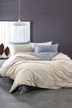 MNZ-100% القطن المعادلة للعودة مجموعة غطاء المكعب المزدوج 1017 - BONJARDİNHOME