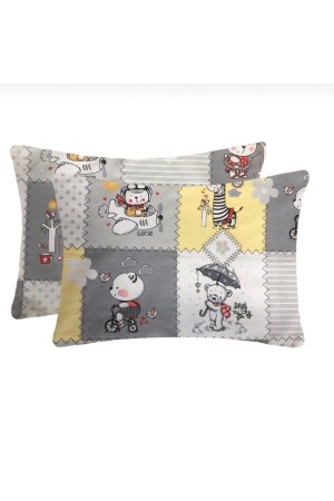 %100 Pamuklu Fermuarlı Bebek Yastık Kılıfı 35x45 ( 2 Adet ) - Lief Home