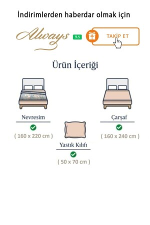 %100 Pamuklu Tek Kişilik Çift Taraflı Nevresim Takımı colors - 4