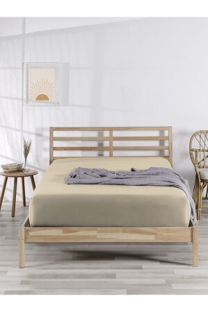 Spannbettlaken aus gekämmter Jersey-Baumwolle, einfach/doppelt elastisch, aus 100 % Baumwolle - The Berb