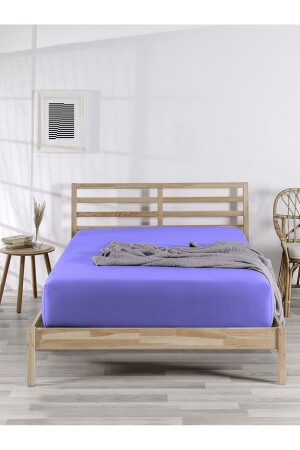 Spannbettlaken aus gekämmter Jersey-Baumwolle, einfach/doppelt elastisch, aus 100 % Baumwolle - The Berb