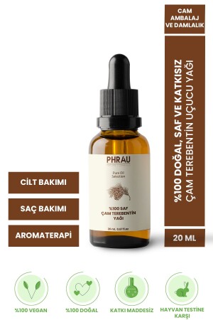 100 % reines und natürliches ätherisches Pinienterpentinöl 20 ml PHR2021031 - 2