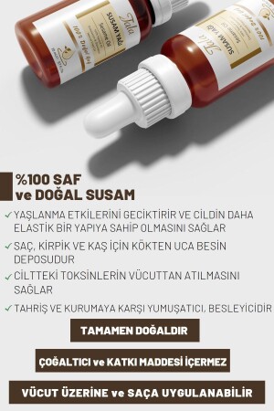 %100 Saf Ve Doğal Susam Yağı Soğuk Sıkım 20 Ml - 7