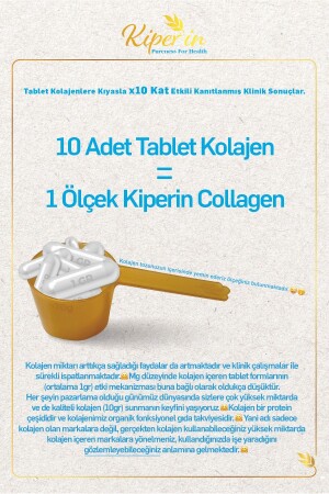 %100 Saf Ve Doğal Yüksek Biyoaktif Çift Hidrolize Kolajen Peptitler içeren Diyet Takviyesi(50günlük) - 5