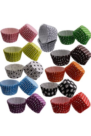 100-teiliges Muffin-Cupcake-Papier – Muffin-Kuchenform aus farbigem Papier - 1