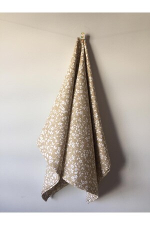 100 x 120 cm Öko-Tex-zertifizierter Baby-Musselin-Bezug, 1 Stück, Schal, Geschenk (beige Blume), Runbaby-Musselin-Tuch - 6