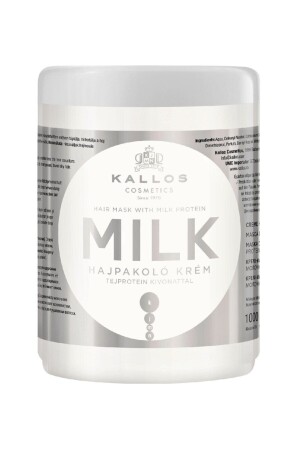 قناع شعر من الحليب من النباتات 1000ml قناع لحم الحليب من البروتينات - Kallos Cosmetics