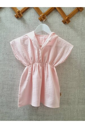 %100pamuklu Müslin Bürümcük Kapüşonlu Panço bornoz, Plaj Havlusu (KUMAŞLAR SERTİFİKALIDIR) panço45 - YadaBaby