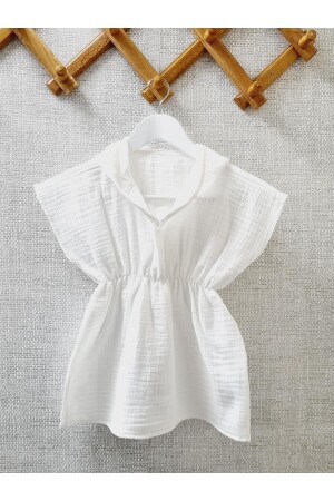 %100pamuklu Müslin Bürümcük Kapüşonlu Panço bornoz, Plaj Havlusu (KUMAŞLAR SERTİFİKALIDIR) panço45 - YadaBaby