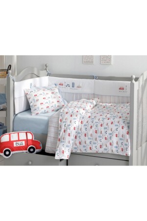 سيارة منز ميني قطن طفل غطاء غطاء 100x150 سم زرقاء - English Home