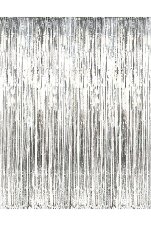 منز-المتعدد خلفية الباب الستائر الفضة 100x200 سم - Patladı Gitti