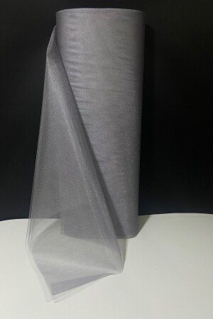 م.ن.ز-غراي ديكورات التول - بوكا داوري العروس العريس وعد الوداع الزفاف الباب المواطن الحقيبة هدية زينة - 100x300 سم - Zeymerade