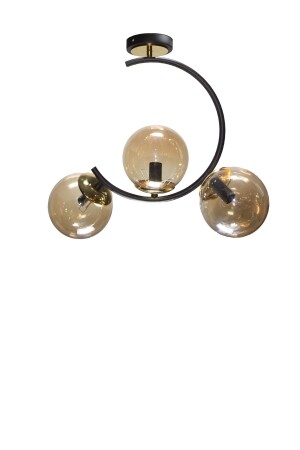 مُصباح سِفَانِيَرَ سِيسَا الأسودَ بثلاث مصابيح عسل 101262031 - MŞ Aydınlatma