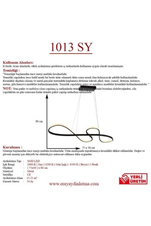 1013 Schwarzer LED-Kronleuchter 1013 SY - 6