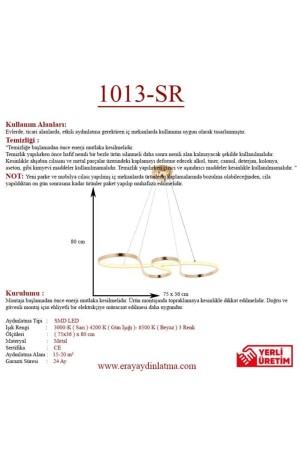 1013-sr Gelber LED-Kronleuchter 1013-SR - 7