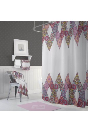 منز الحمام الستائر 10149 جناحين مزدوجين 2X120x200 BAPJA10149STC - Zethome