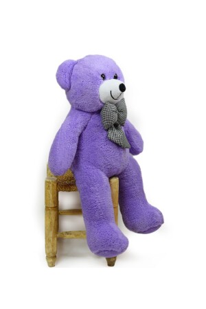 102 cm großer Teddybär mit Fliege (100 % lokal), braun - 2