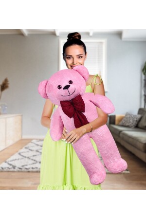 102 cm großer Teddybär mit Fliege (100 % lokal), braun - 2