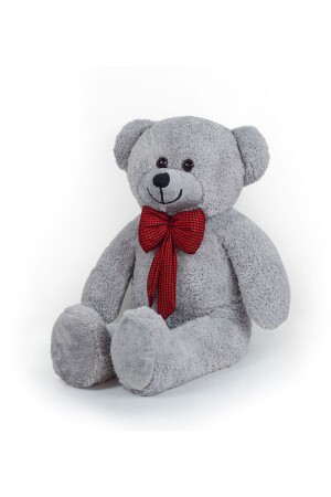 MNZ-102 سم دب كبيراً مع ربطة عنق القوس (100٪ محلية) بني - Özgüner Oyuncak