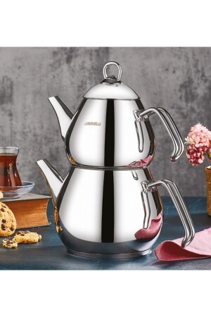 كأس شاي من النخبة من الفولاذ البلاتينية متوسط الحجم 1032-غ 1032-ب-كيلومتر - Kahramanlar