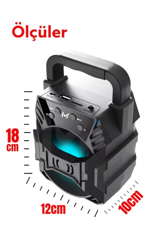 1057 Beleuchteter Bluetooth-Lautsprecher Sound Bomb High Sound FM Neu 2024 KTS1057 - 5