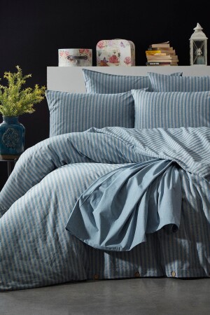 مجموعة غطاء ملابس من اللون المزدوج 1081 - BONJARDİNHOME