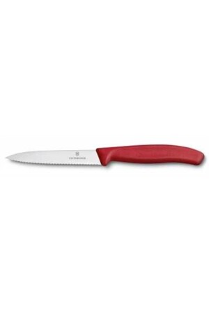 10cm Tırtıklı Soyma Bıçağı Kırmızı Bıçak 6.7731 - Victorinox