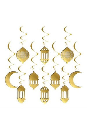 10'lu 3d Tavan Süs Ramazan Gold 10'lu - 1