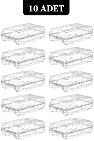 10'lu Kadın Ayakkabı Kutusu Şeffaf Ayakkabılık Ayakkabı Saklama Kutusu - Evmarketi