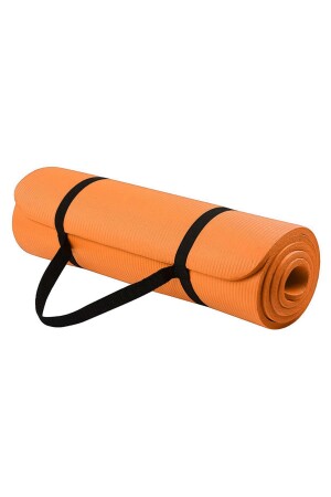 10mm Profesyonel Yoga Pilates Ve Egzersiz Minderi Nbr Yoga Matı Taşıma Askılı Konfor Zemin ÖS-CLS-10-T - 1