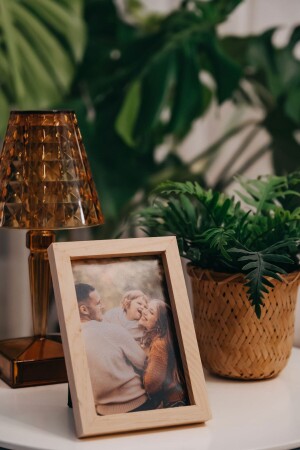 10x15cm Dekoratif Ahşap Fotoğraf Çerçevesi İskandinav - Huhuli