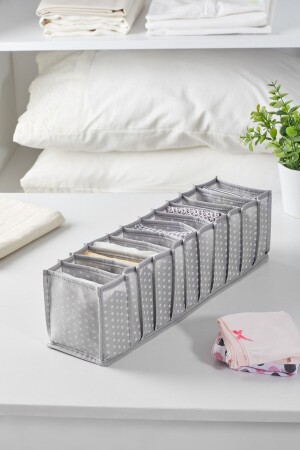 11 Gözlü Gri Benekli Çekmece Içi Düzenleyici Organizer – Small - 11 X 41 X 12 Cm - 1