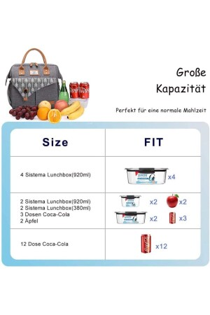 11 Liter Kühltasche – Lunchtasche – kleine Kühltasche für Arbeit – Picknick – Outdoor - 5