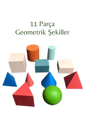 11 Parça Geometrik Şekiller Eğitici Geometrik Şekiller İlkokul ve Okul Öncesi Eğitici Matematik Seti - 2