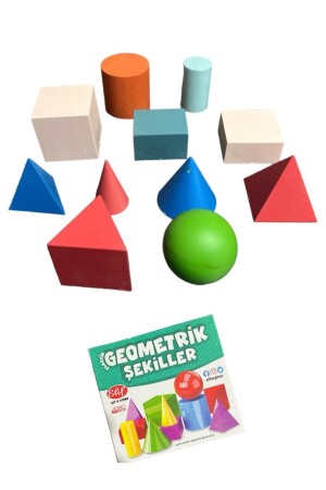 11 Parça Geometrik Şekiller Eğitici Geometrik Şekiller İlkokul ve Okul Öncesi Eğitici Matematik Seti - 4