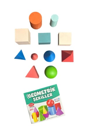 11 Parça Geometrik Şekiller Eğitici Geometrik Şekiller İlkokul ve Okul Öncesi Eğitici Matematik Seti - 5