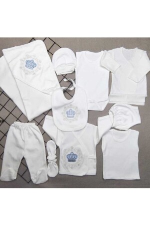 11-teiliges Baby-Body-Set aus besticktem Stein für Neugeborene nach der Entlassung aus dem Krankenhaus - 1