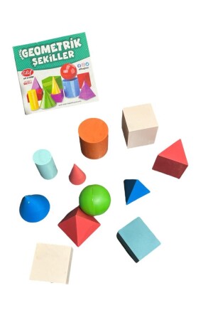 11-teiliges pädagogisches Mathematik-Set mit geometrischen Formen für Grundschule und Vorschule - 8