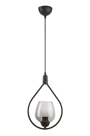 غرفة المعيشة - المطبخ - غرفة النوم اللون الأسود المدخن 110 زجاجية شمعة واحدة DCO110 - Modavize